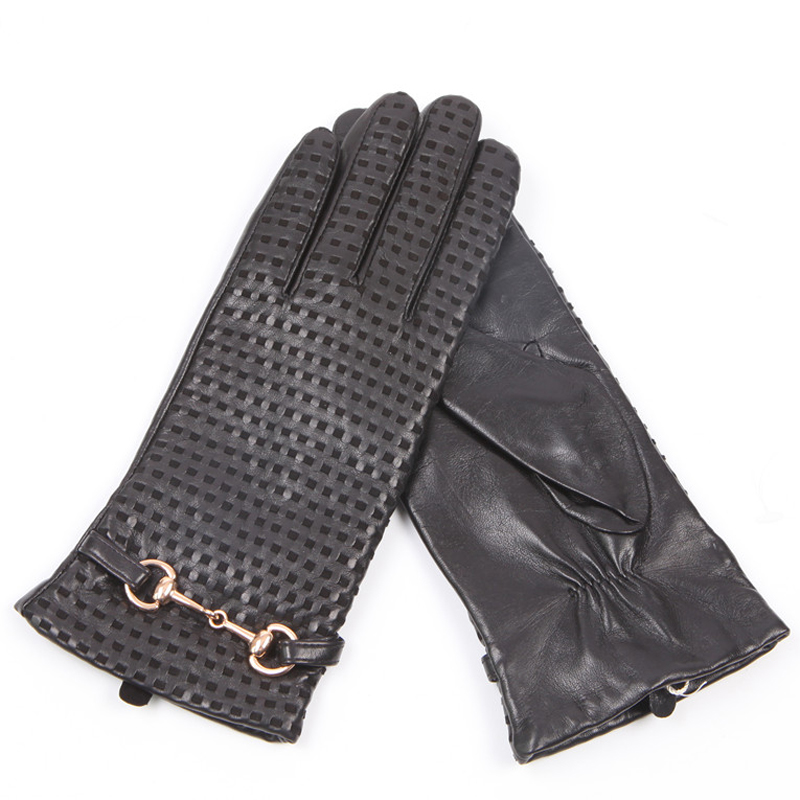 Wool Glove Lined - Sarung Tangan Kulit Asli Wanita Termal