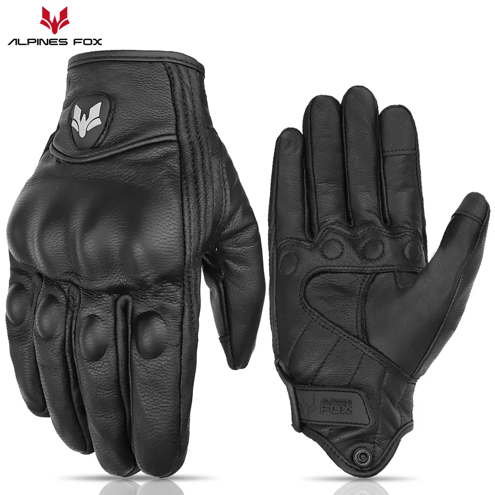 Motorcycle Glove Knuckle - Sarung Tangan Sepeda Motor Kulit Vintage