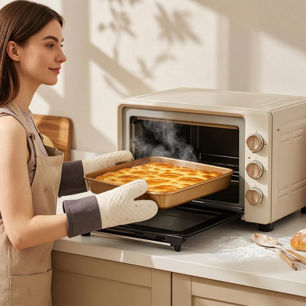 Oven Mitt Silicone - Sarung Tangan Dapur Fleksibel, Sarung Tangan