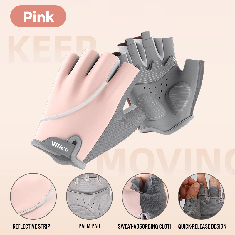 Workout Glove Gym - Sarung Tangan Bersepeda Sejuk Musim Panas