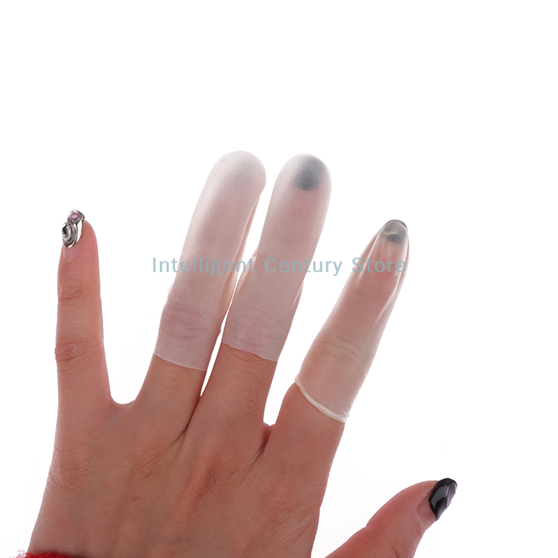 Latex Disposable Glove - 100 Pcs Sarung Jari Karet Anti