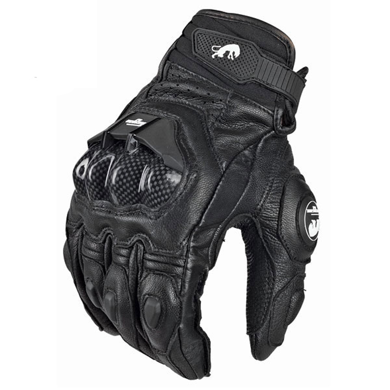 Leather Driving Glove - Sarung Tangan Kulit Sepeda Motor Hitam