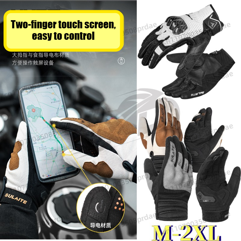 Motorcycle Glove Knuckle - Sarung Tangan Motor Full Finger Musim