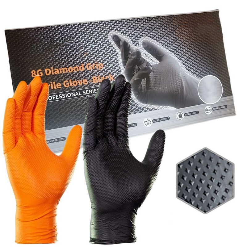 Nitrile Mechanic Glove - Sarung Tangan Kerja Safety Tebal 8Mil,