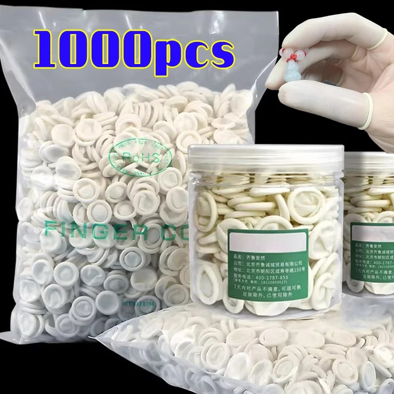 100-1000pcs Sarung Jari Sekali - Latex Disposable Glove ulasan dan harga