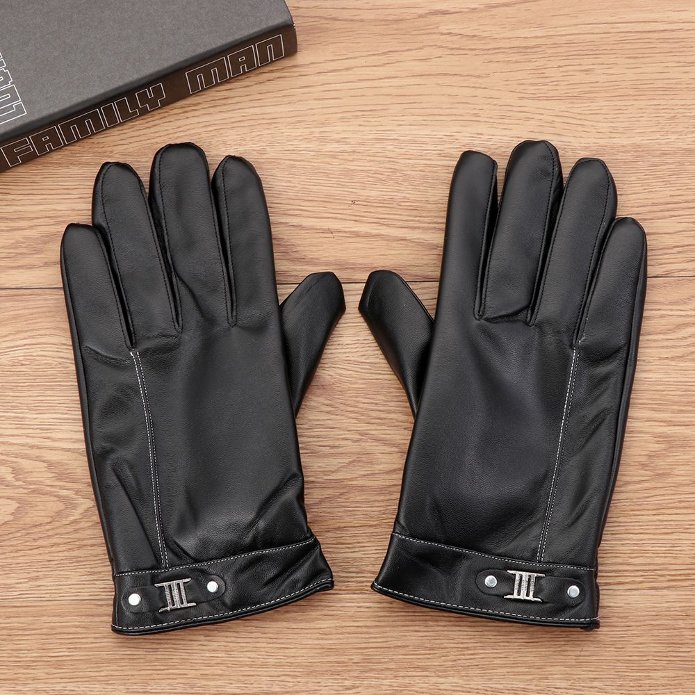 Sarung tangan bulu termal pria - Leather Driving Glove ulasan dan harga