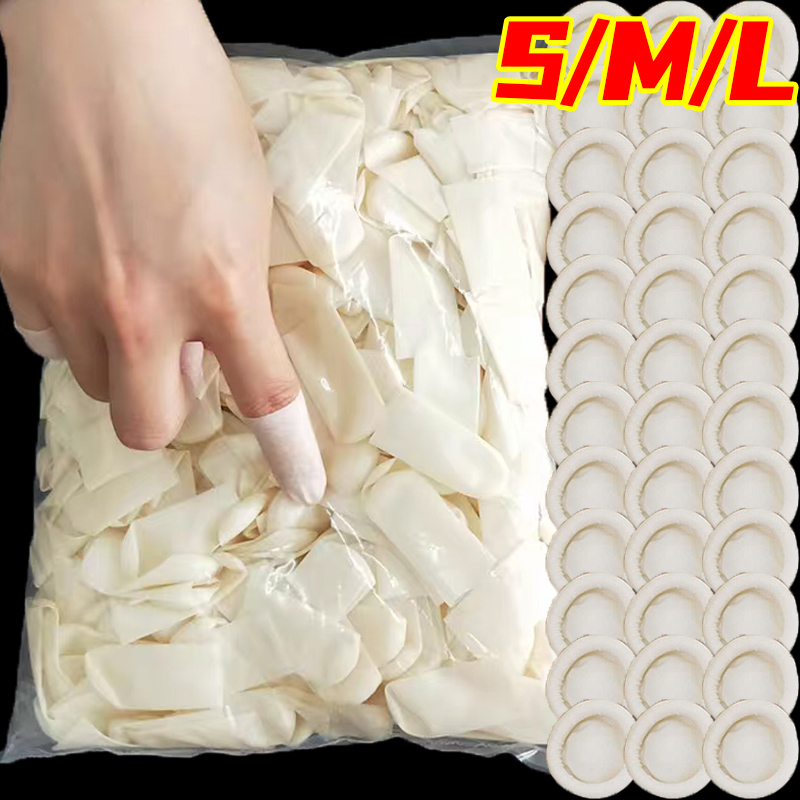 50-200 Buah Penutup Jari Antis - Rubber Glove Cleaning ulasan dan harga