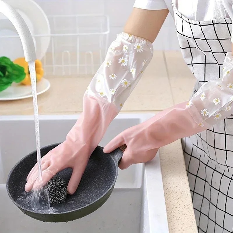 Sarung Tangan Karet Lengan Pan - Dish Glove Rubber ulasan dan harga