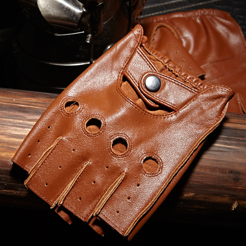Sarung Tangan Setengah Jari Pr - Leather Driving Glove ulasan dan harga