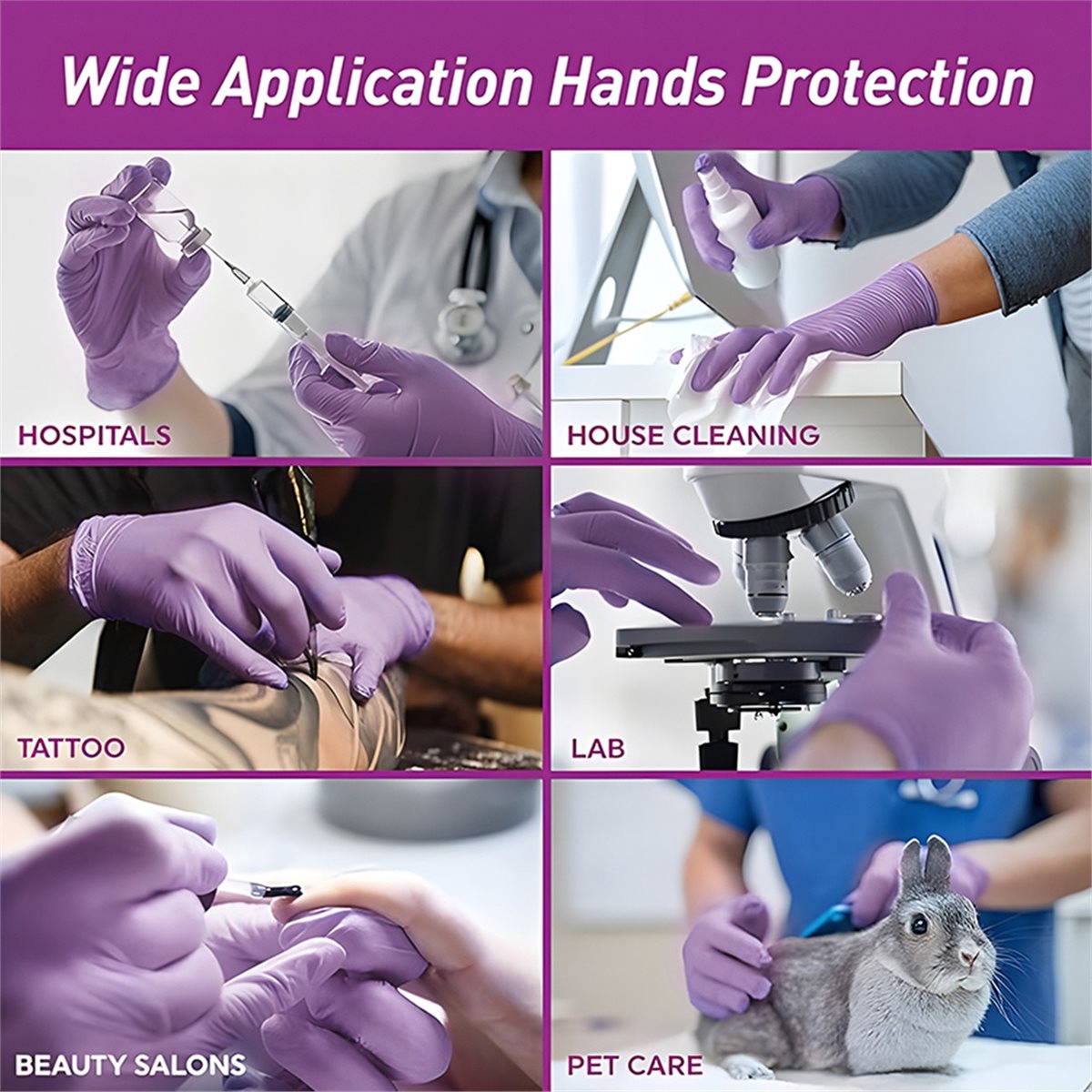 Sarung Tangan Nitril Sekali Pa - Exam Glove Nitrile ulasan dan harga