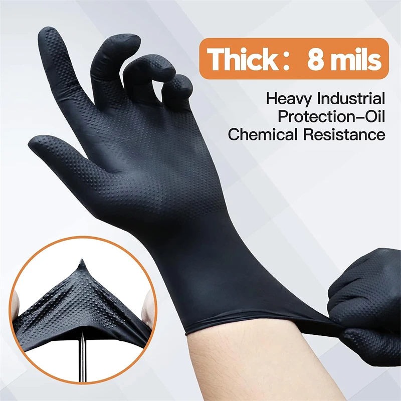 Sarung Tangan Nitril Hitam Ind - Nitrile Mechanic Glove ulasan dan harga