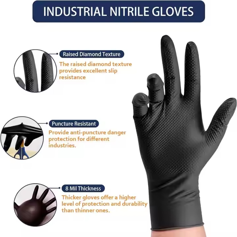 Sarung Tangan Kerja Safety Teb - Nitrile Mechanic Glove ulasan dan harga